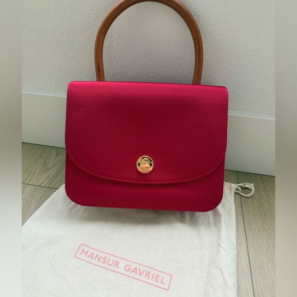 Mansur Gavriel Elegant Red Handbag - Picture 3 of 10